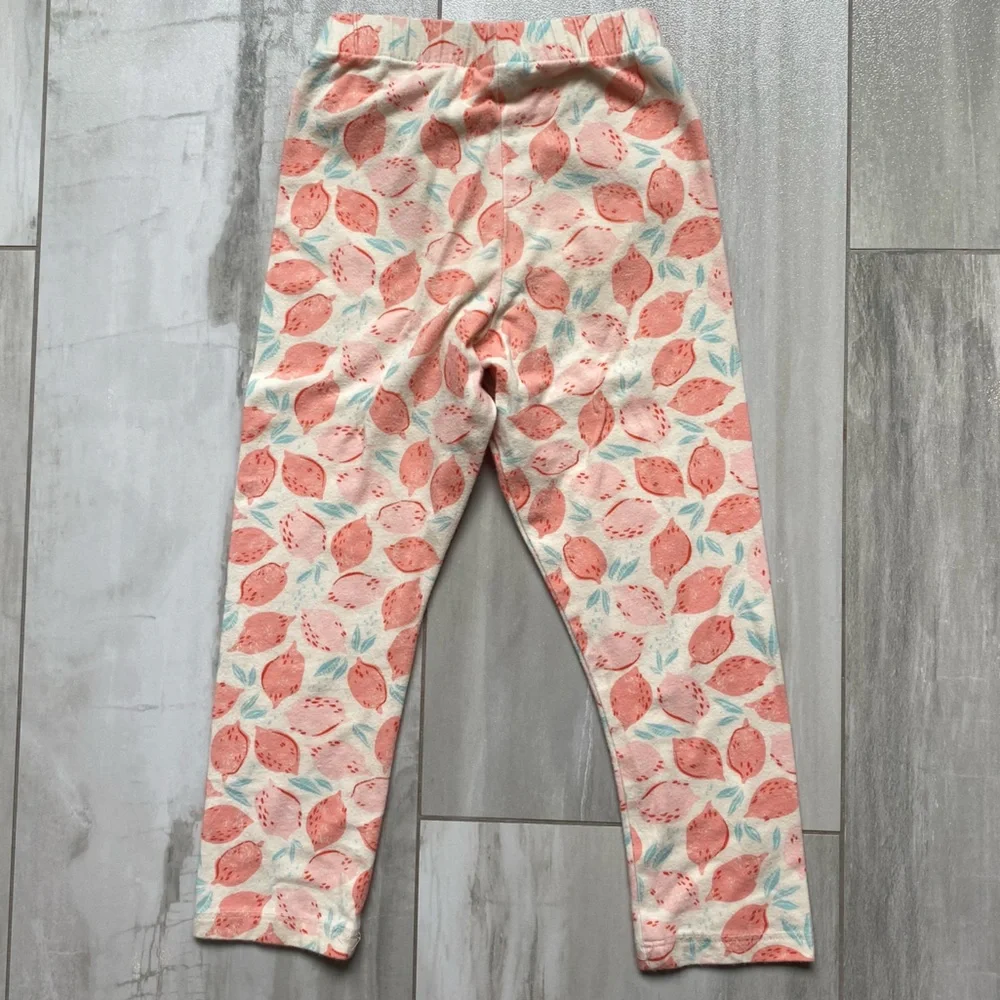 J. Bailey Melon Long Sleeve Top with Ruffle Neck and Matching Melon Lemon Pant 4
